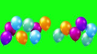 Balloons Party green screen animations effects HD || chroma key balloon animation effects