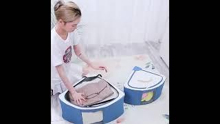 프레임 코너수납함 투명창 다용도 수납정리함 리빙박스 옷정리 보관함