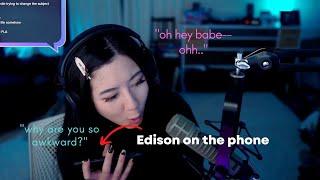 Fuslie and Edison had an awkward and hilarious conversation about their break up on stream