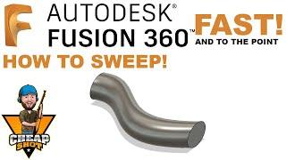 How To Use Sweep Tool (Fast Fusion 360 Tutorial)