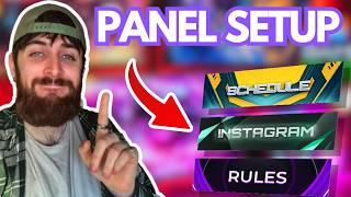 How To SETUP Your Twitch Panels For GROWTH! (Easy Guide)