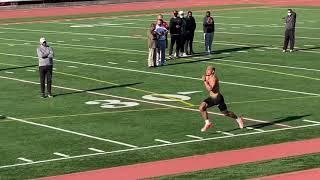 Amon-Ra St. Brown working out for NFL scouts at USC’s pro day