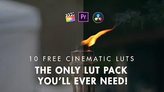 10 Free Cinematic LUTs | Premiere Pro | Davinci Resolve | Final Cut Pro