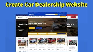 How to Make a Car Dealership Website | Car Listing Website Using WordPress