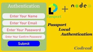 User Authentication Using Passport Local Strategy In NodeJS