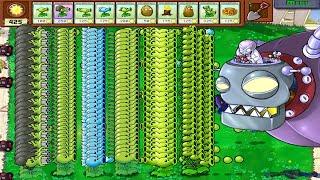 Plants vs Zombies Epic Fight - All Peashooters vs Zomboss