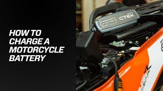 How to Charge a Motorcycle Battery