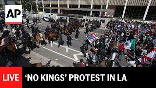 LIVE: ‘No Kings’ protest held against Trump in Los Angeles