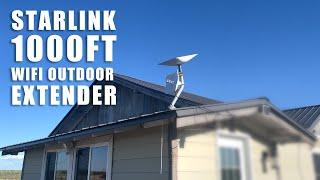 Extend Starlink Internet On The Farm - LiteBeam M5 Outdoor Long Range Wifi Access Point - 1000 Feet