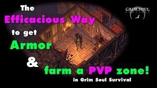 How to get Armor and farm in a PVP zone in Grim Soul Dark Fantasy Survival