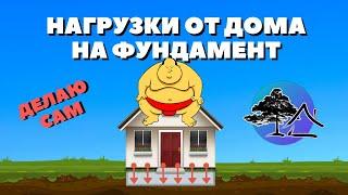 Как посчитать НАГРУЗКУ на фундамент от ДОМА