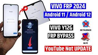 Vivo Frp 2024 - Vivo Y12g Frp bypass | New trick 2023 - Android 11 | Fix Youtube Update