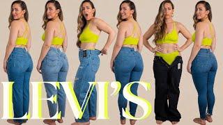 Is Levi's DENIM Curvy Girl Approved?! | Finding Jeans for a Small Waist and Big  | Midsize 8-10