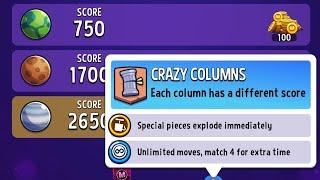 Match Masters Solo Challenge Cosmic Rush Crazy Columns + Blow'em Up 2650 Score