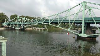 Разводной мост Оскара Калпака Лиепая / The Oskars Kalpaks swing bridge Liepaja