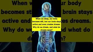 Why Do We Dream?  #Dreams #SleepScience  #science #love #facts #shorts #viral