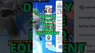 RANGER DEADLY SNIPE Build Equipment #zenyonly #romc #rmcl #tips #mmorpg #ragnarokmclassic #kingspade