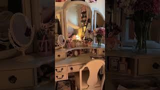 my new vanity🩷 #coquette #roomaesthetic #antique #vintage #roomdecor #shorts #aesthetic