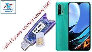 Redmi 9 Power Mi account frp pattern lock remove by UMT Pro .