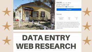 How To Do Data Entry Web Research Job Easily - Collect Real States Information..!!