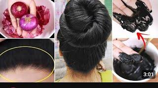 Homemade Instant Natural Hair Colour Grey to Black in just 10 mints  Side-Effects 100%