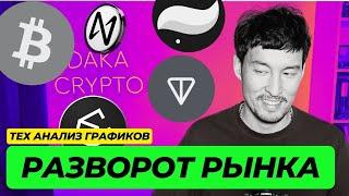 Рынок крипты готовится к росту. BTC ENA STRK NEAR TON