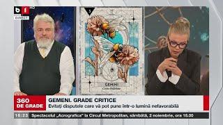 360 DE GRADE CU ALINA BĂDIC. HOROSCOP SĂPT. 27 OCT -1 NOV 2024.Invitat: Lucrețiu Tudoroiu. P2/3