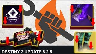 Update 8.2.5 - Redrix NERFED! Jäger NERFED! Crucible/PvP Tuning/Update | Destiny 2 Heresy