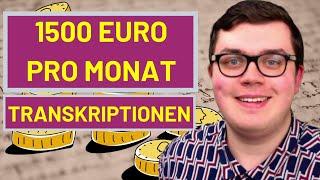 1500 Euro im Monat mit Transkriptionen auf TranscribeMe, Fiverr & GoTranscript verdienen