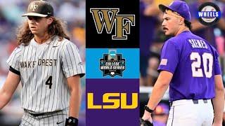 #1 Wake Forest vs #5 LSU (Lowder vs Skenes, MUST WATCH, AMAZING GAME!) | Winner To 2023 CWS Finals