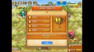 Farm Frenzy 3 only GOLD (level 13) playthrough Веселая ферма 3 (уровень 13) Золото