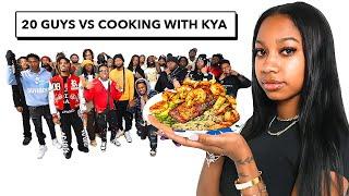 20 GUYS VS 1 CHEF: COOKING WITH KYA