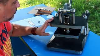 Обзор ручного пресса для кожи Hand press for leather