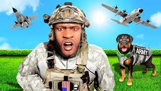 Franklin & Chop JOIN the ARMY in GTA 5!