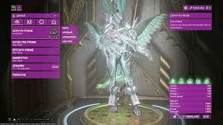 Warframe: zephyr prime fashion frame