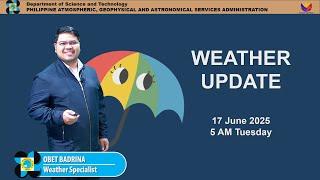 Public Weather Forecast issued at 5AM | June 17, 2025 - Tuesday