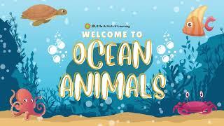 Kids vocabulary - Sea Animals - Learn English for kids - English educational video/Flash Cards