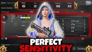 NEW UPDATE 3.4  BEST SENSITIVITY CODE + CONTROL SETTINGS PUBG MOBILE /BGMI