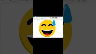 How to draw uncomfortable  emoji in computer#drawing #shorts @BipuArt@BeingNandish @shivtech66 ️