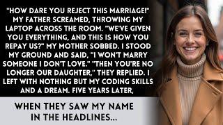 My Parents Disowned Me for Rejecting an Arranged Marriage—Then My Company Sold for $600 Million.