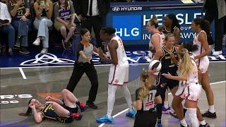  CHAOS: 3 TECHS + FLAGRANT, Caitlin Clark HIT IN EYE | Indiana Fever WNBA women's basketball