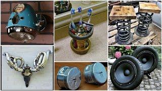 OLD Car Parts as Home Décor ideas  car furniture  old car parts as home décor