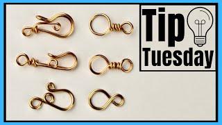 How to Make Safety Clasps for Bracelets & Necklaces // Secure Carabiner Style Hooks