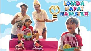 [ENG CC+AUDIO] LEIKA COMPETES ON INDEPENDENCE DAY WITH ROLLERSKATES CRACKERS EATING AND MARBLE RACE