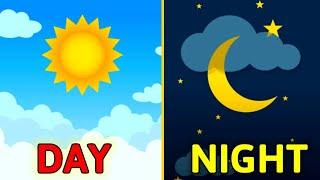 Day sky and night sky | Day and night for kids| Things we see in sky| Day and night | All about sky