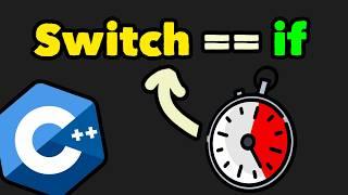 Switch IS NOT FASTER than if, (in C++)