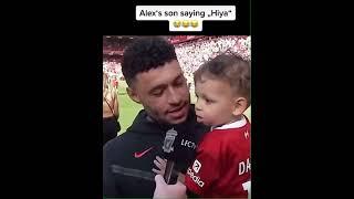 Oxlade-chamberlain’s son Axel speaking scouse  #LFC #Anfield ️