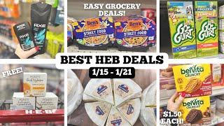 BEST HEB DEALS | SAVE MONEY ON GROCERIES & HOUSEHOLD ESSENTIALS | EASY COUPON DEALS | 1/15 - 1/21