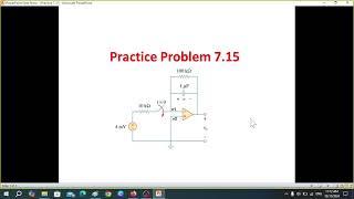 Practice 7.15 || Step Response of an RC Circuit || (Fundamentals of Electric Circuits - Alexander )