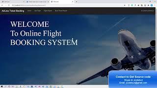 Airline Reservation System Project in java with source code and project report